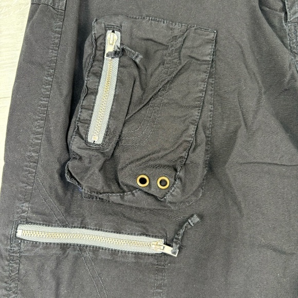 Pete & Greta by Johnny Was Black Cargo Shorts Size 6 - Picture 6 of 13